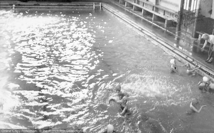 Photo of Loughborough, The Swimming Baths c.1955