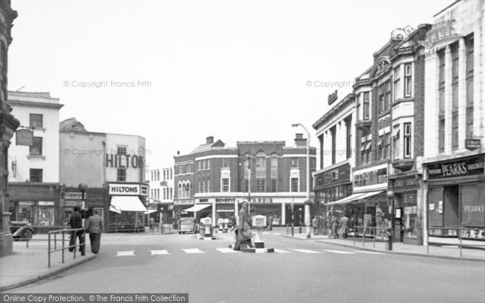 Photo of Loughborough, Town Centre c.1955