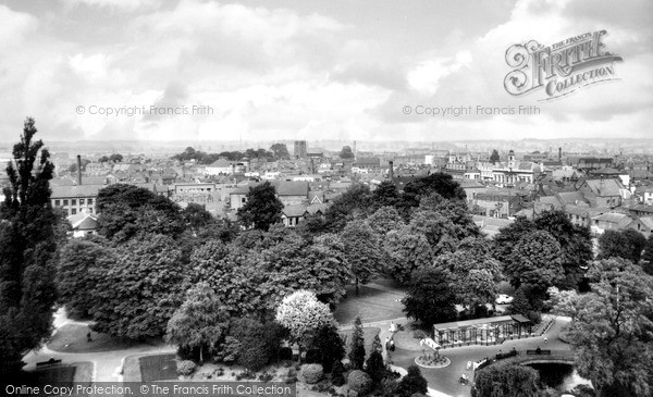 Photo of Loughborough, View East From Carillon Tower c.1955
