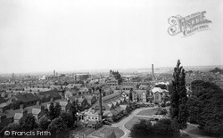Loughborough, view north from Carillon Tower c1955