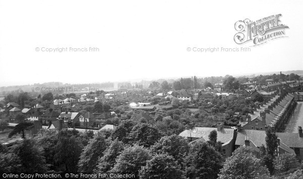 Photo of Loughborough, View West From Carillon Tower c.1955