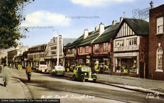 Photo of Loughton, High Road c.1955