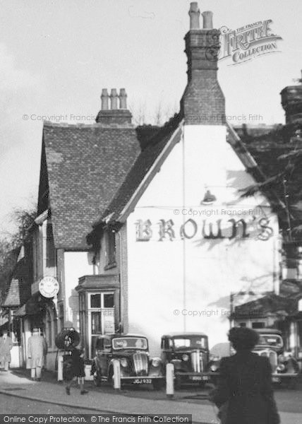 Photo of Loughton, Old Brown's Garage c.1955