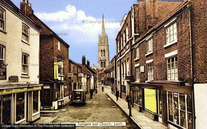 Photo of Louth, Eastgate And Church c.1960