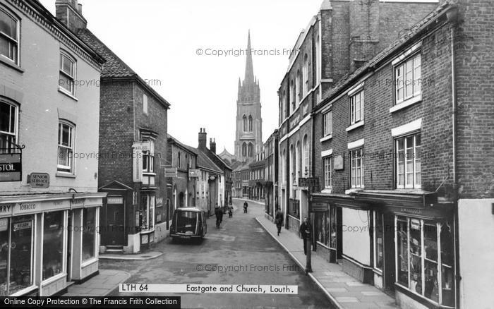 Photo of Louth, Eastgate And St James' Church c.1960