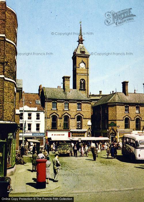 Photo of Louth, Market Place c.1965