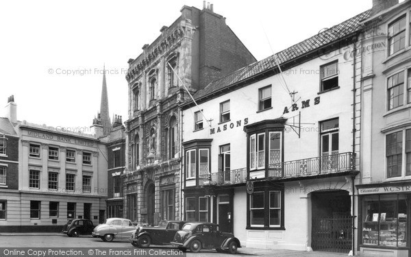 Photo of Louth, Masons Arms Hotel, The Corn Market c.1955