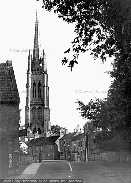 Louth, St James Church from Bridge Street c1955 Photo of Louth, St James Church From Bridge Street c.1955