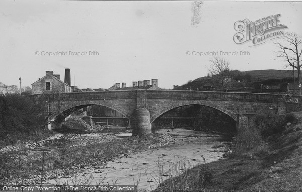 Photo of Low Bentham, The Bridge And River Wenning c.1955