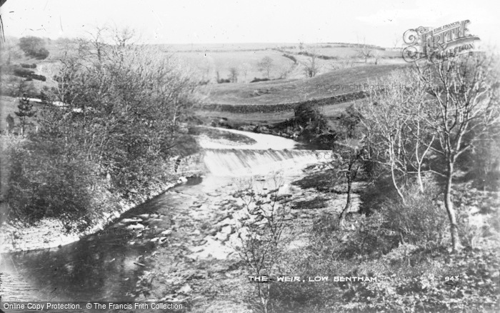 Photo of Low Bentham, The Weir c.1910