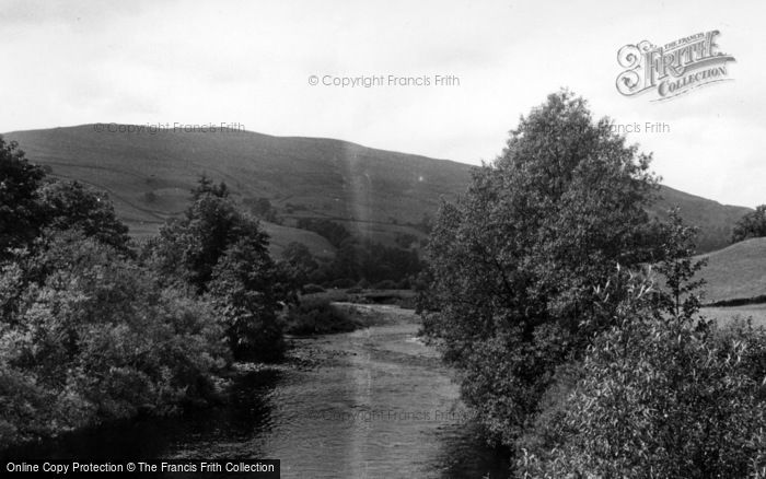 Photo of Low Row, River Swale From Isles Bridge c.1955