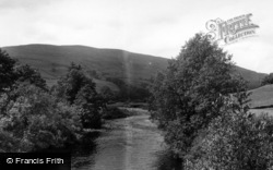 River Swale From Isles Bridge c.1955, Low Row