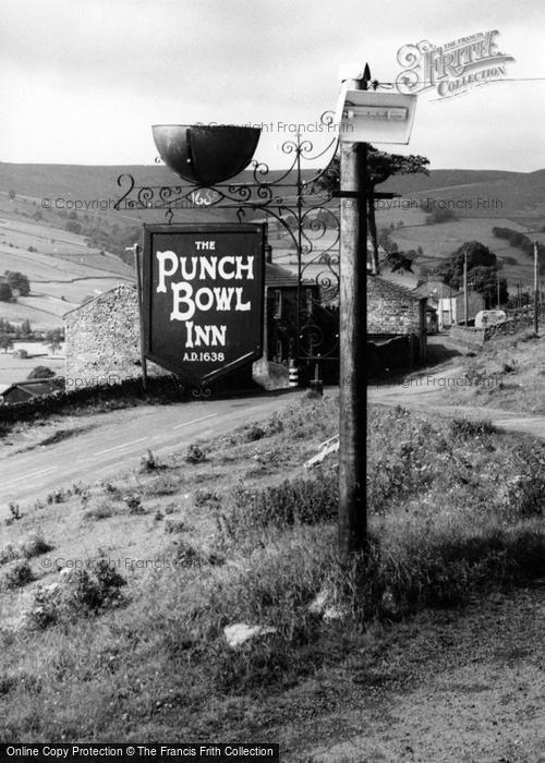 Photo of Low Row, The Punch Bowl Inn c.1960
