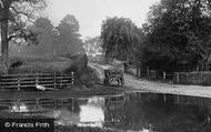Wooden Carts By The Pond 1907, Lower Froyle