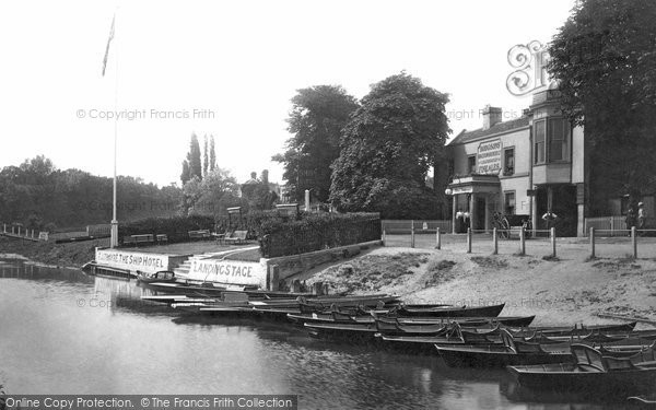 Photo of Lower Halliford, The Ship Hotel And River 1899