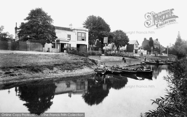 Photo of Lower Halliford, The Ship Hotel And River Thames c.1875