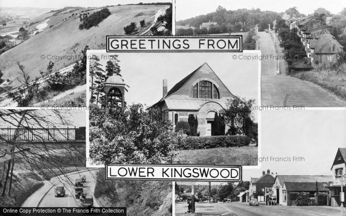 Photo of Lower Kingswood, Composite c.1955