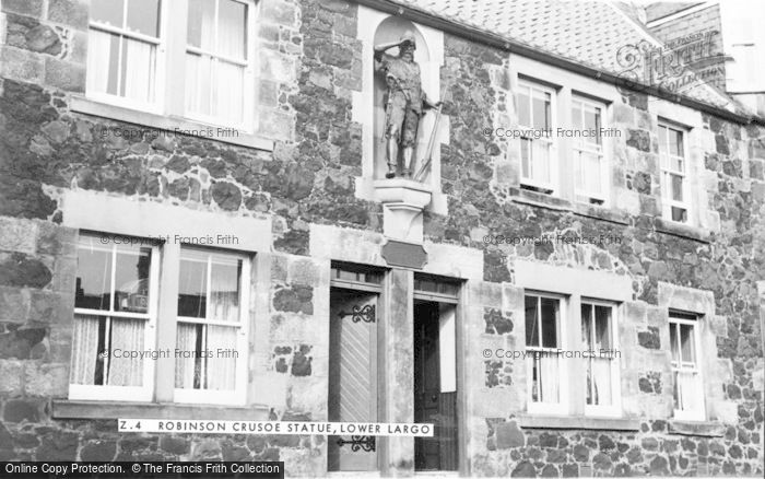 Photo of Lower Largo, Statue Of Alexander Selkirk (Inspiration For Robinson Crusoe) c.1965