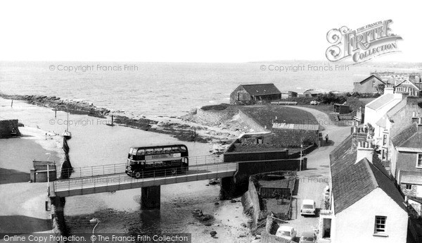 Photo of Lower Largo, The Harbour And Bridge c.1965
