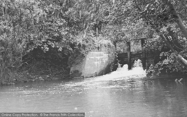 Photo of Lower Peover, Mill Sluice c.1955