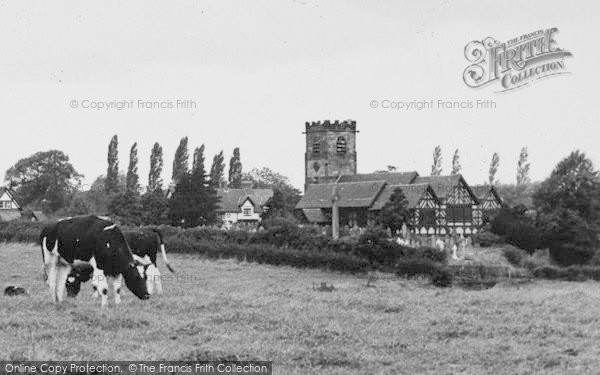 Photo of Lower Peover, St Oswald's Church c.1955