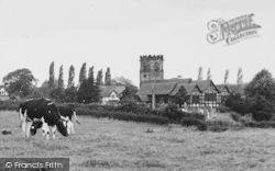 St Oswald's Church c.1955, Lower Peover