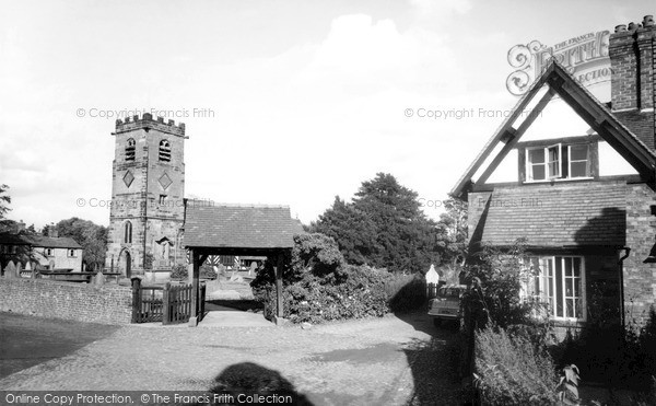Photo of Lower Peover, The Cobbles And St Oswald's Church c.1965
