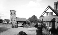 The Cobbles And St Oswald's Church c.1965, Lower Peover