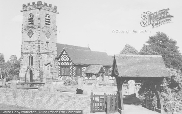 Photo of Lower Peover, The Cobbles And St Oswald's Church c.1965