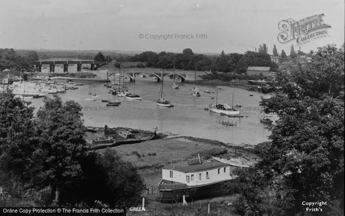 Photo of Lower Swanwick, Bursledon Bridge c.1955