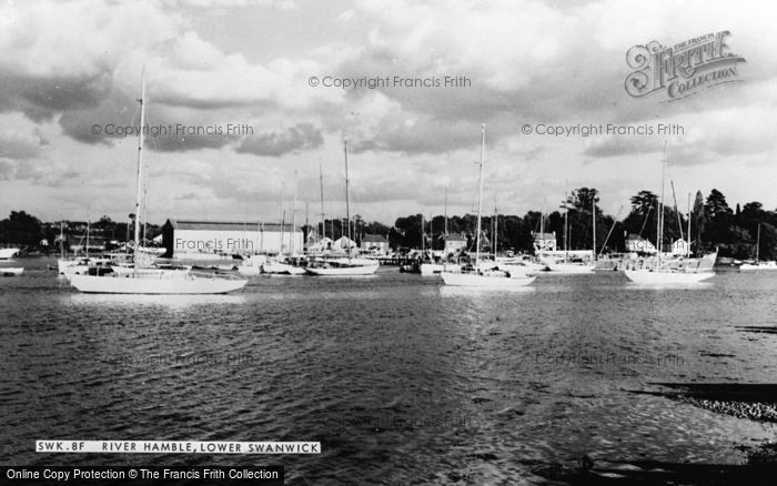 Photo of Lower Swanwick, River Hamble c.1955