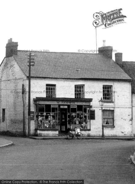 Photo of Lower Weedon, Cowie's General Stores, Church Street c.1955