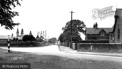 The Church, The School House And School c.1955, Lower Withington
