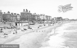 Beach Looking North From Pier c.1955, Lowestoft