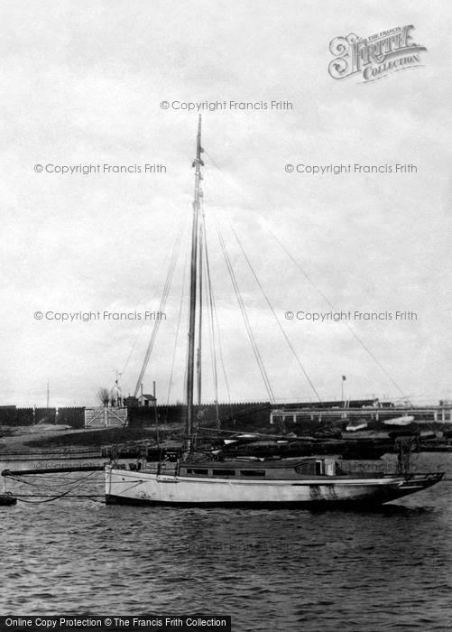 Photo of Lowestoft, Boat, Oulton Broad 1890