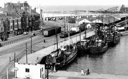 Boats In The Harbour c.1955, Lowestoft