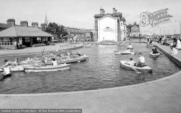 Photo of Lowestoft, Esplanade Boating Lake c.1960