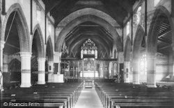Kirkley Church Interior 1893, Lowestoft