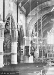 Kirkley Church Interior 1896, Lowestoft