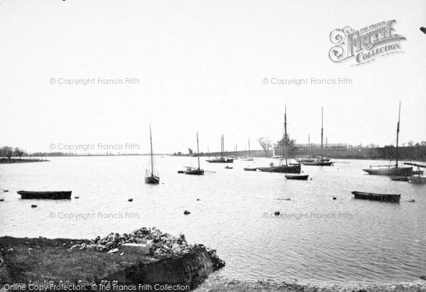Photo of Lowestoft, Oulton Broad From Lady Lake Hotel 1890