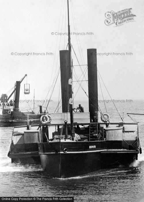 Photo of Lowestoft, Paddle Steamer, The Harbour 1890