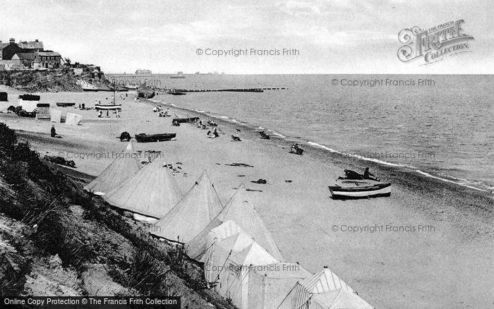 Photo of Lowestoft, Pakefield Beach c.1900
