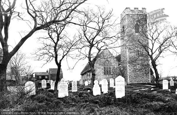 Photo of Lowestoft, Pakefield Church 1890