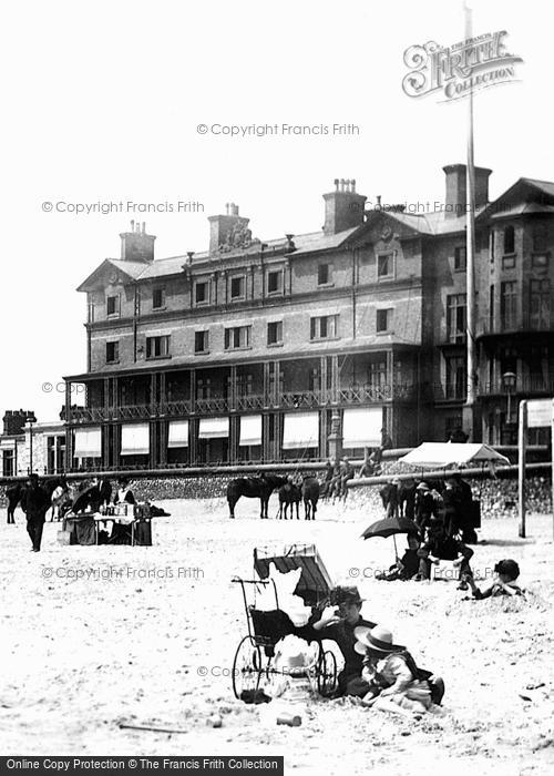 Photo of Lowestoft, People On The Beach 1887