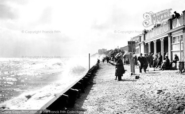 Photo of Lowestoft, Rough Sea At The Seafront 1922