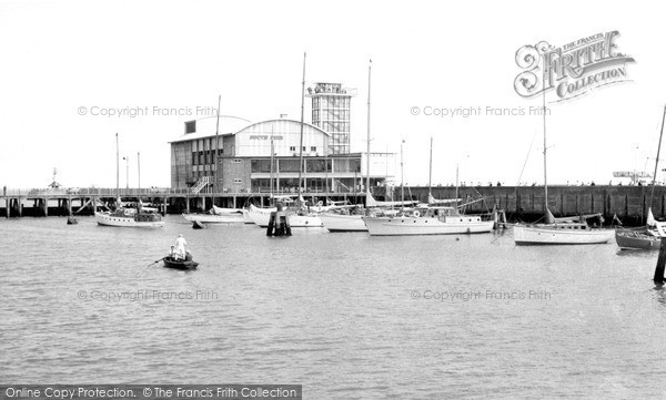 Photo of Lowestoft, South Pier Pavilion And The Yacht Basin c.1955