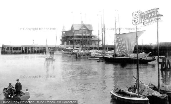 Photo of Lowestoft, South Pier Reading Room And Yacht Basin 1896