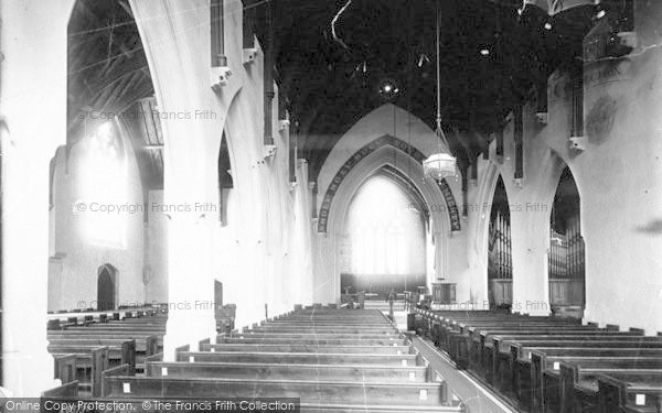 Photo of Lowestoft, St John's Church Interior 1890