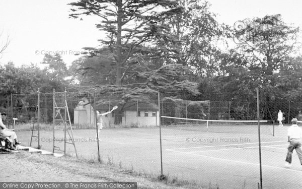 Photo of Lowestoft, Tennis Courts, Gunton Hall Holiday Camp c.1955