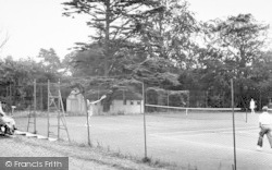 Tennis Courts, Gunton Hall Holiday Camp c.1955, Lowestoft